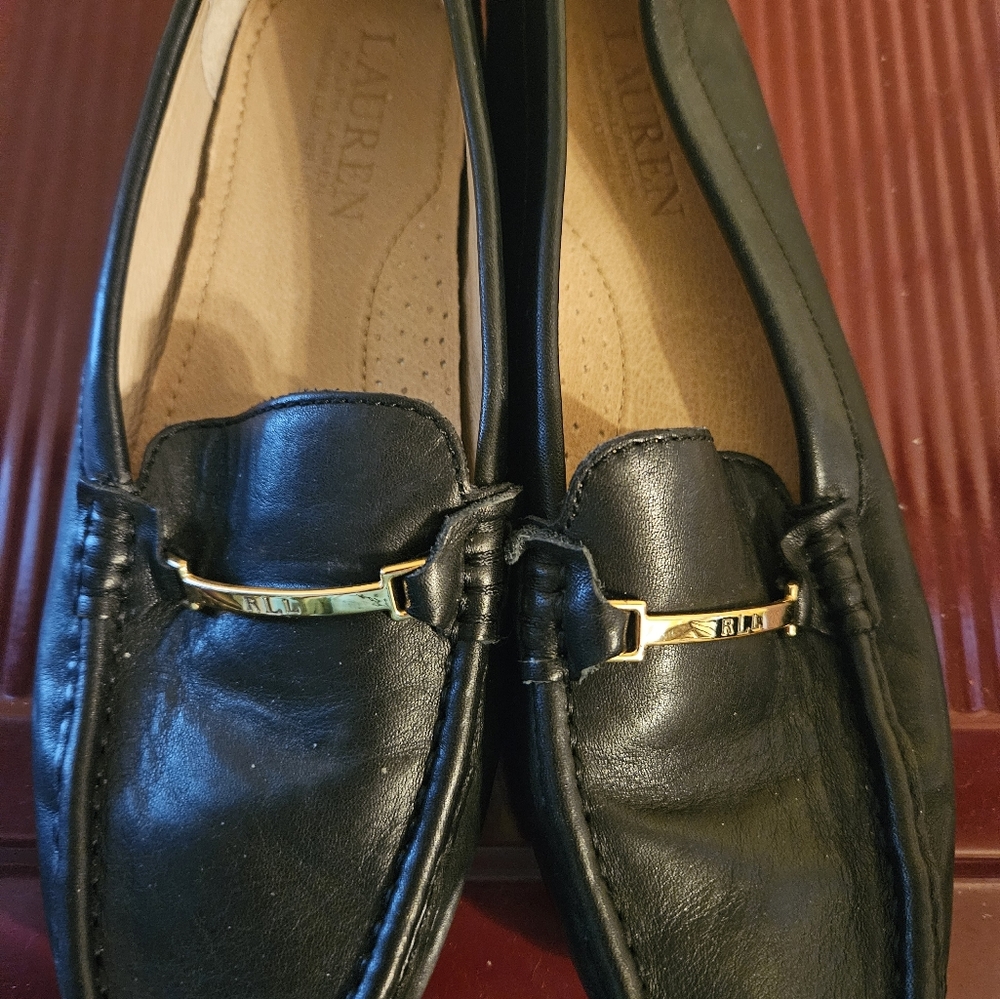 Ralph Lauren black flats.